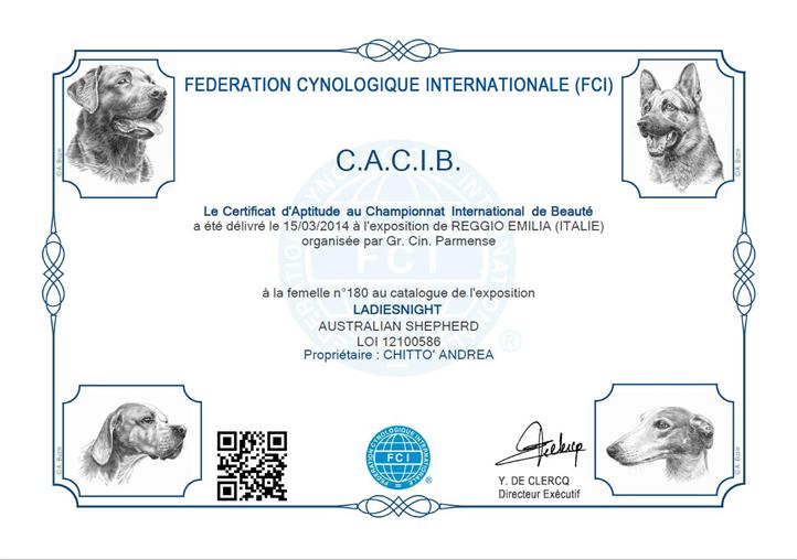 Lady CACIB 1
