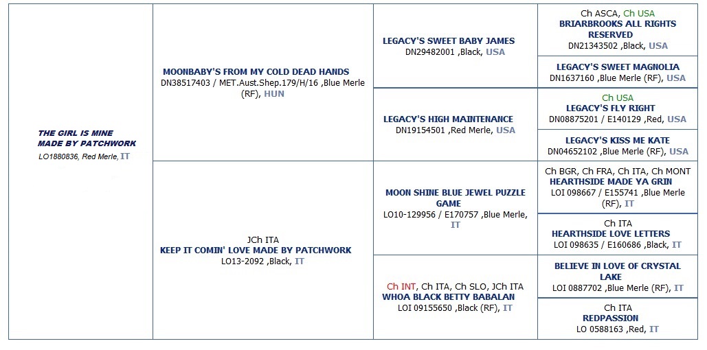 Rebecca's pedigree