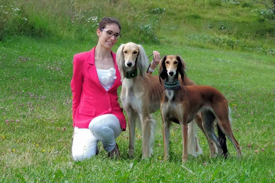 Martina e Saluki